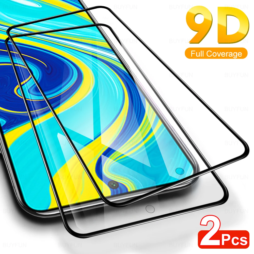 Защитное стекло 9D для Xiaomi Redmi Note 9S 9 Pro Max 2 шт. защита экрана закаленное Xiomi Readme Note9 S 9T