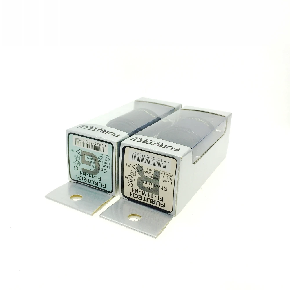 HIFI FURUTECH Power plug Rhodium MATIHUR hi end FI-11M-N1 + FI-11-N1 (R) AC US IEC 15A/125V/ | Электроника