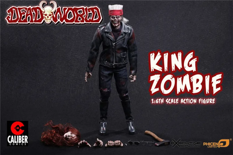 

1/6 Dead World King Zombie Figure Model PL2015-92 12'' Male Soldier Action Body Full Set Toys for Collection