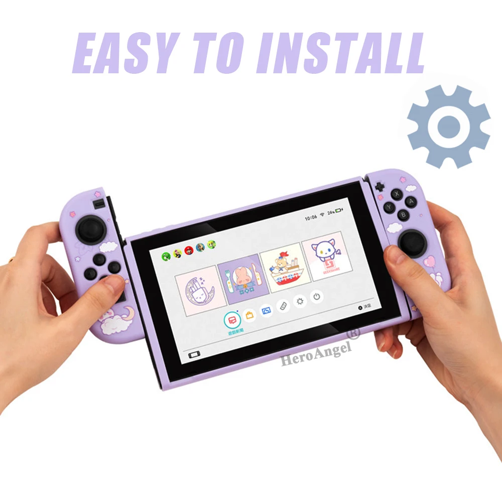 Новинка 2021 милый чехол для Nintendo switch аксессуары Nitendo Switch мягкий из ТПУ цветной |