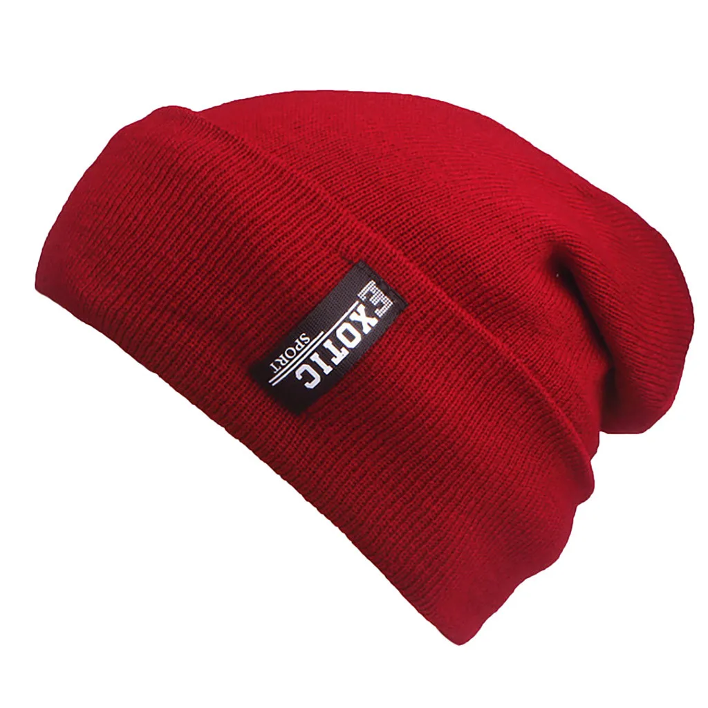 Winter Warm Beanie Cap For Men Crochet Knit Beanie Hat For Men Outdoor Ski Beanie Caps Skull Slouchy Caps Hat Py4