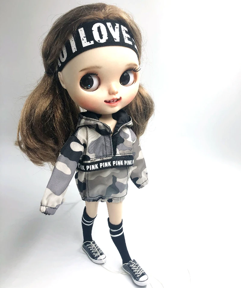 Одежда для куклы Blyth крутые толстовки с длинным рукавом OB24 azone 1/6bjd брюки 1/6