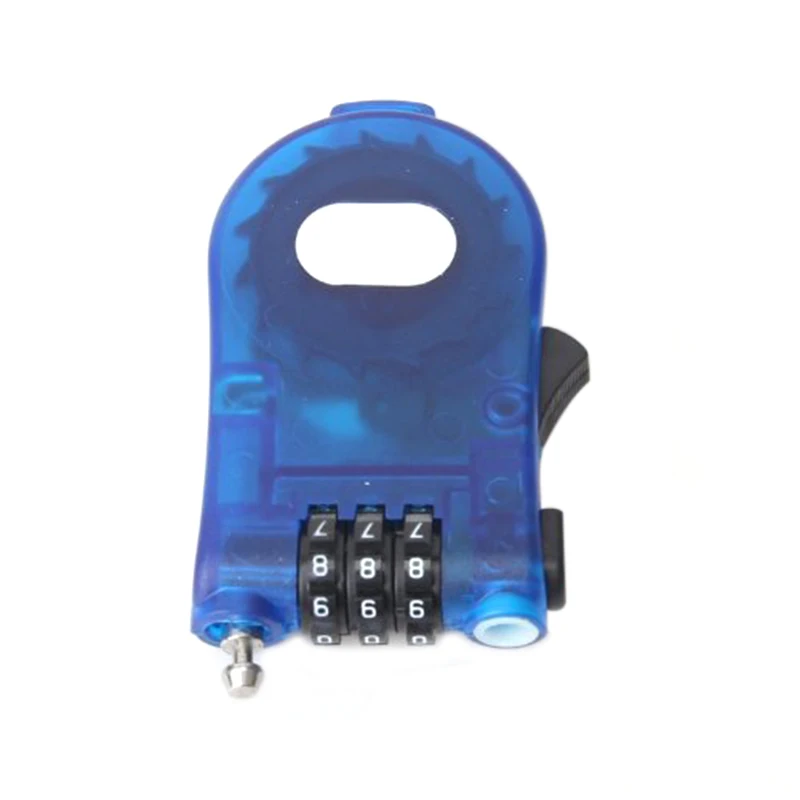 

Top Sell Blue Retractable 3-Digit Combination Cable Lock travel Bike Code Luggage padlock V1N0