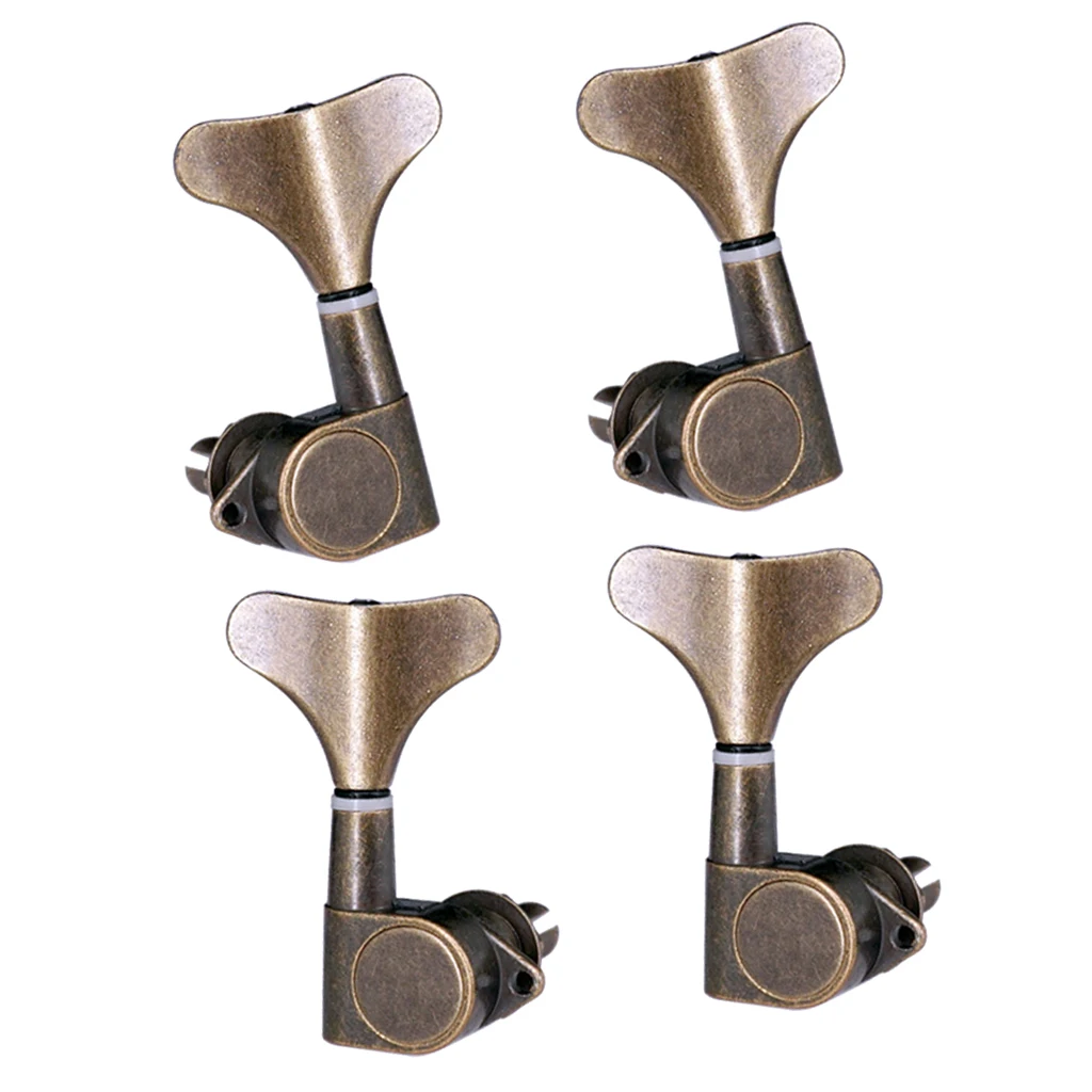 

4 Pcs Guitar Machine Heads Guitar String Pegs Tuners Keys for Electric or Acoustic Guitar (2 for Left + 2 for Right)