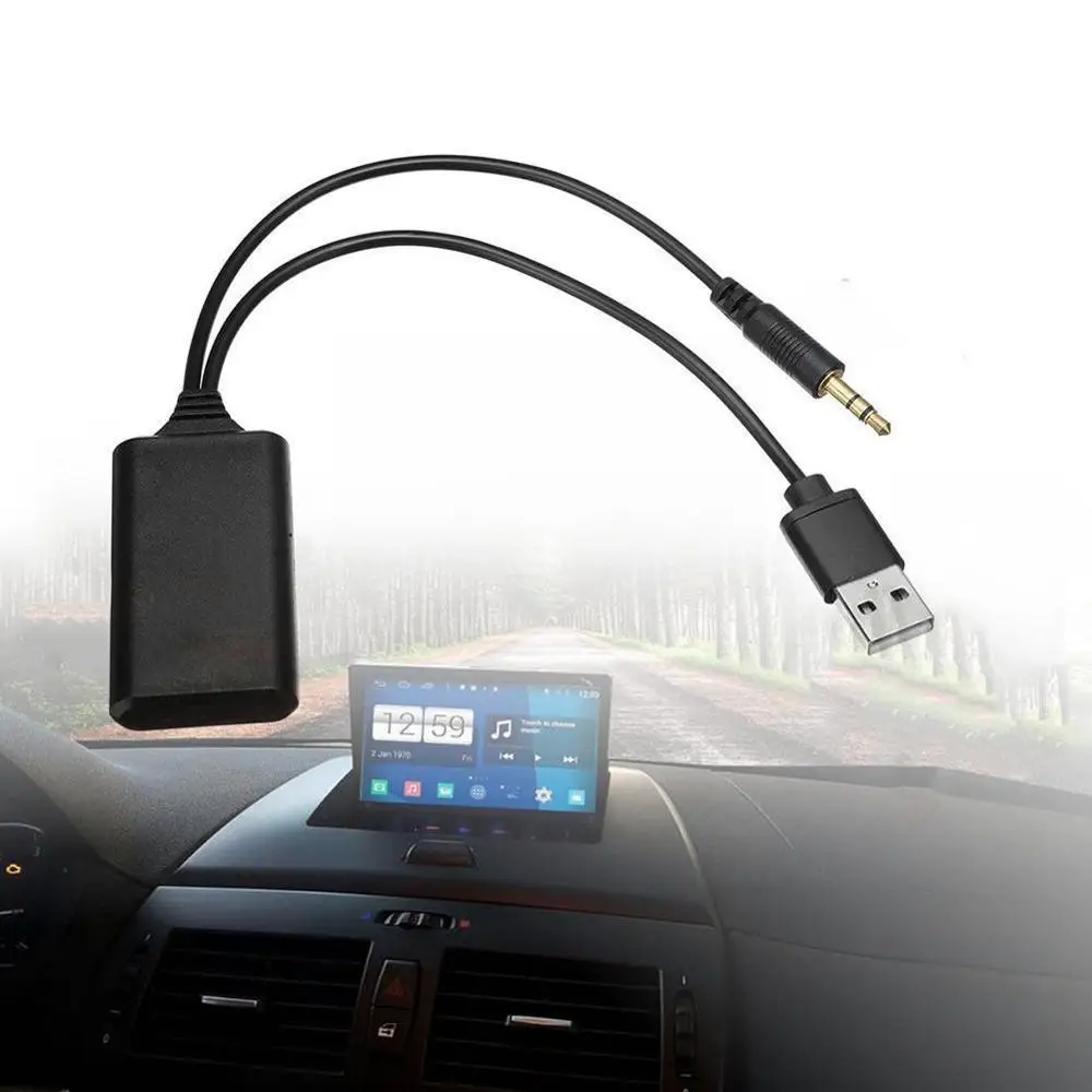 High Quality Universal Car 12V bluetooth Module Adapter Cable USB Jack Aux Radio AUX-IN Stereo NEW Wireless 3.5MM S3F0 | Автомобили и