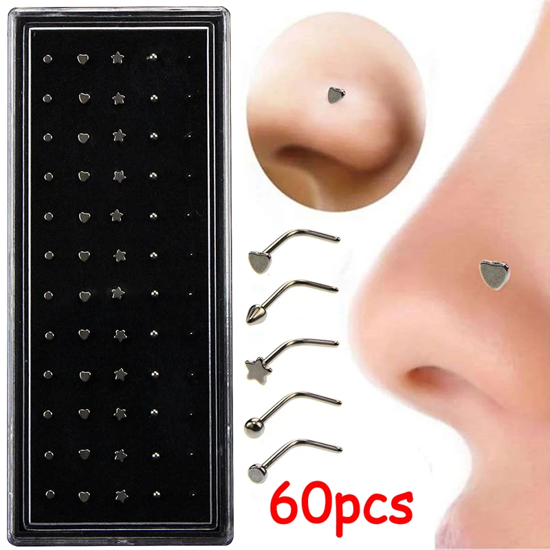 

Кольцо для пирсинга носа из нержавеющей стали