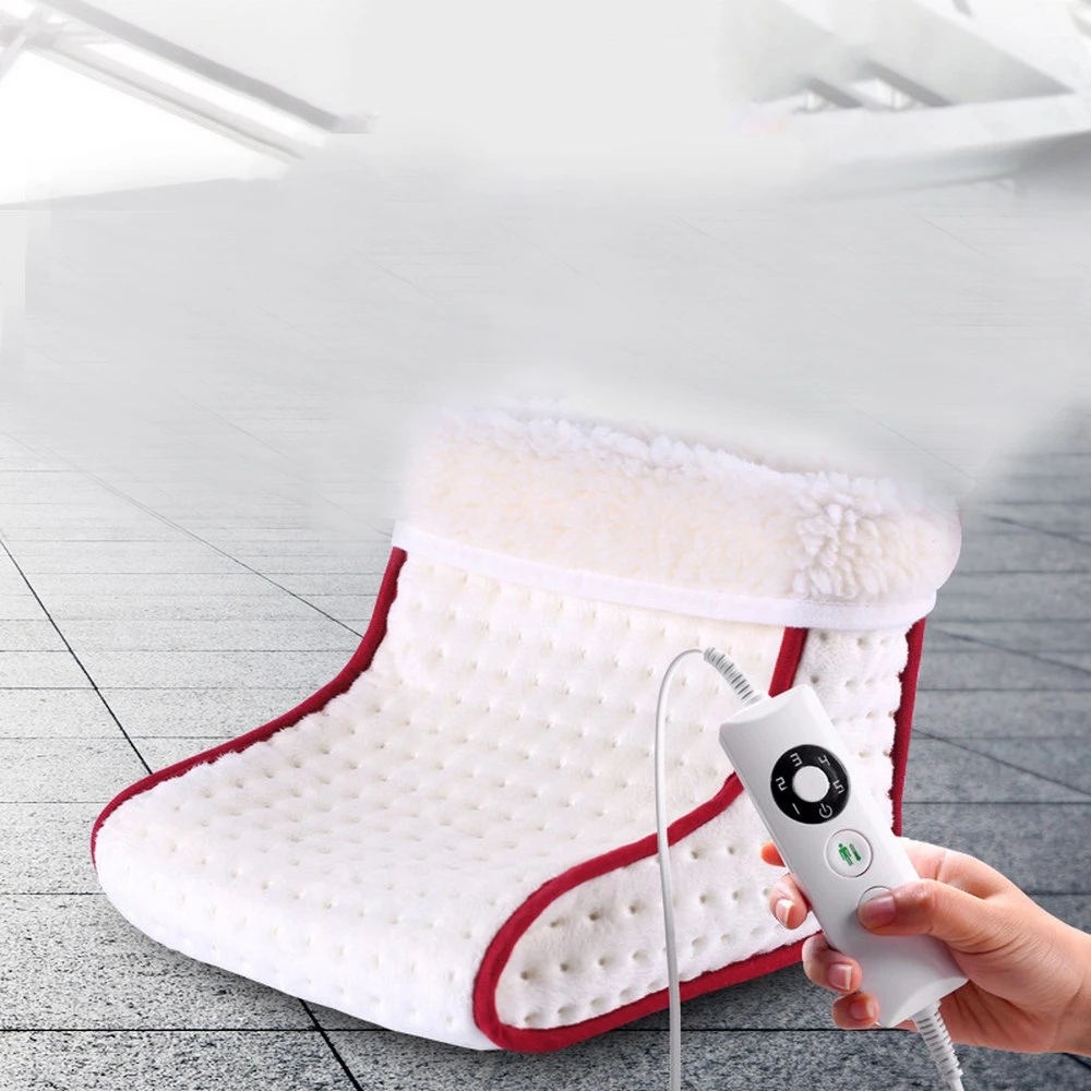24W Plug Type Electric Warm Foot Warmer Heated Washable Heats Remote Control Care Pad Cushion Thermal Feet | Дом и сад