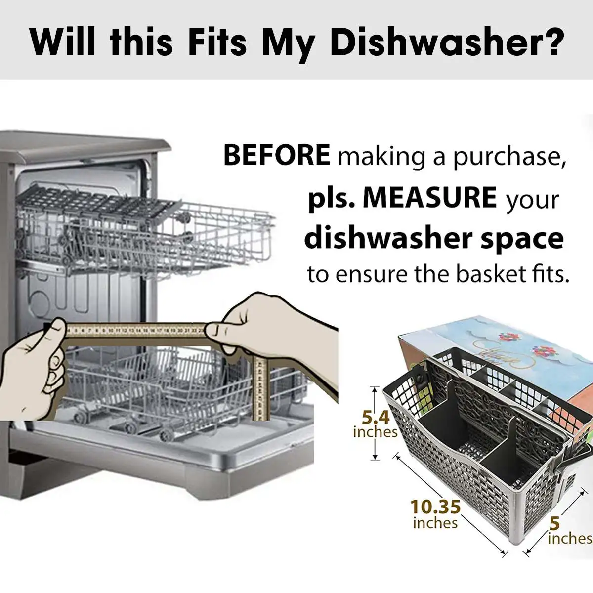 Универсальная корзина для мытья в посудомоечной машине Bosch Maytag Whirpool LG Samsung GE |