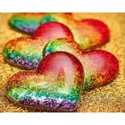 Алмазная мозаика сделай сам, картина с квадратнымигальками, круглая, для украшения дома, Новое поступление, подарок на день Святого Валентина