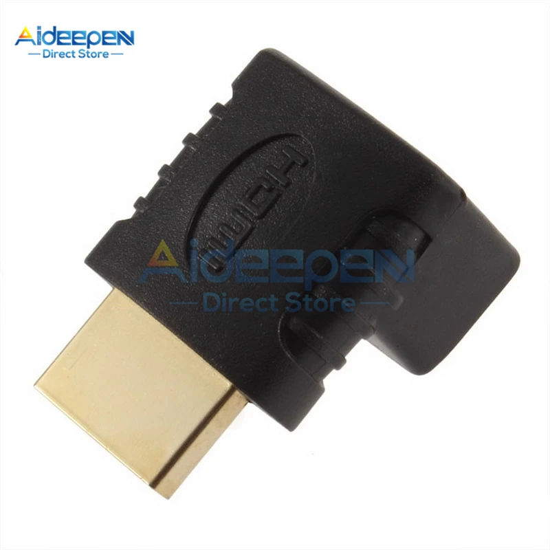 90/270 градусов HDMI под прямым углом штекер-Женский адаптер разъем для 3D 4K 1080P HDTV Переходный кабель конвертер удлинитель