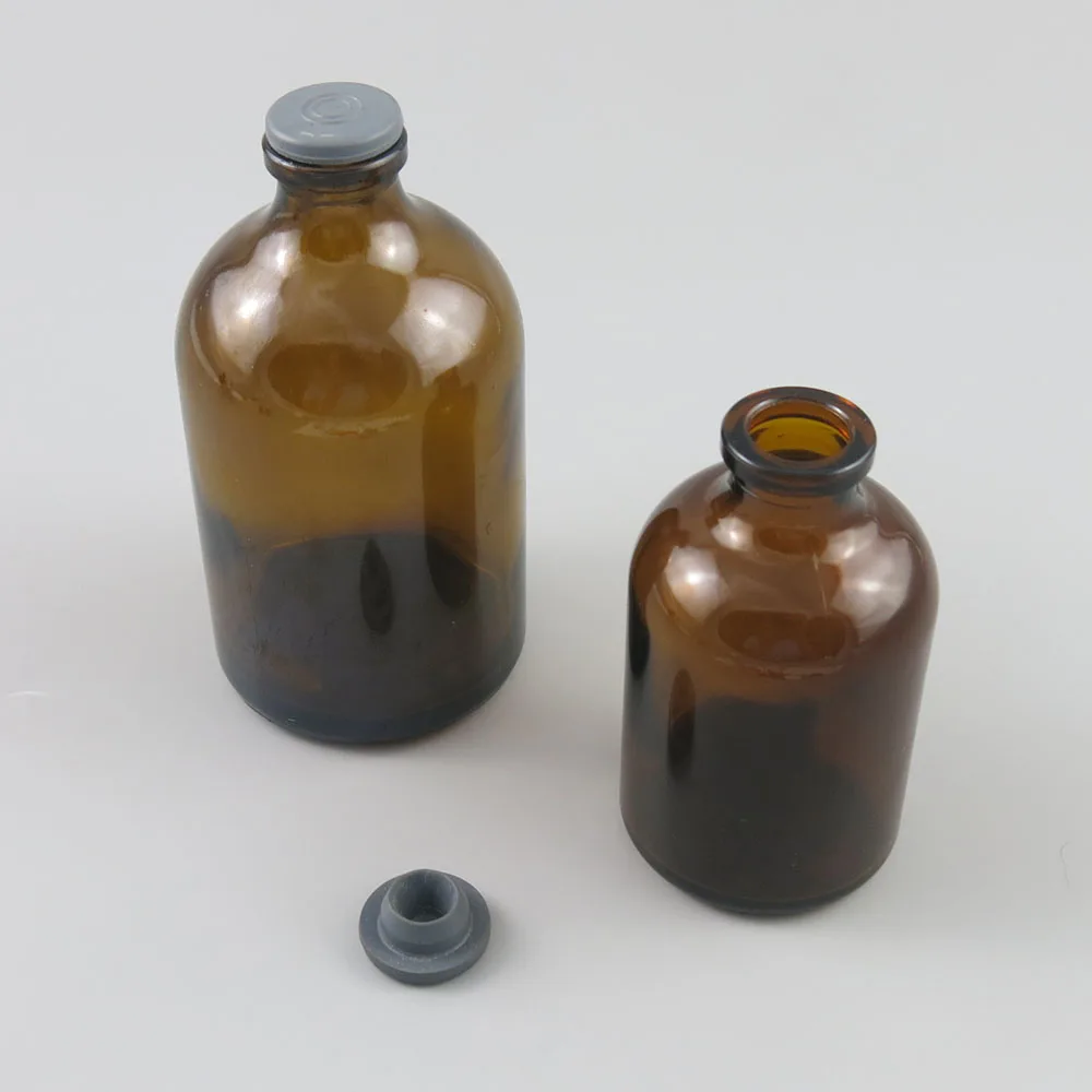 Флакон медицинский пустой с пробкой и откидной крышкой 50/100 мл 10 шт. | Красота