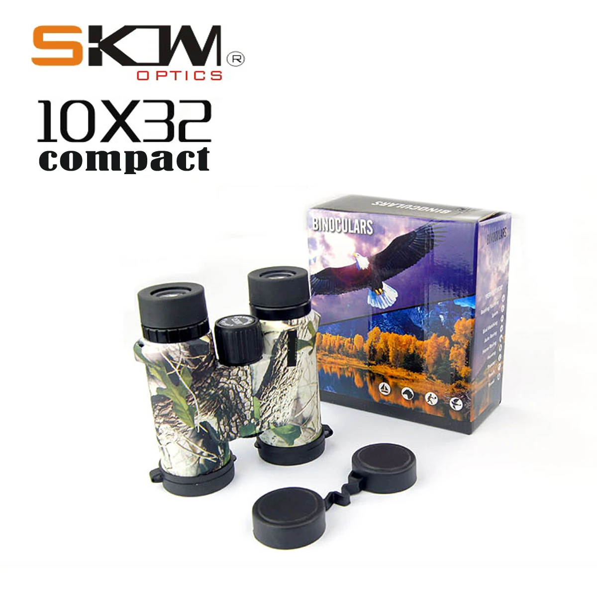 Бесплатная доставка камуфляжный бинокль Skwoptics 10x32 для наблюдения за птицами 100%