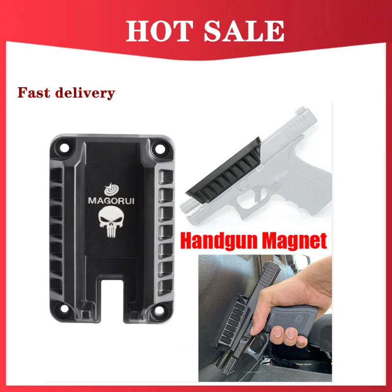 

Magorui Gun Magnet Mount Magnetic Flat Top Handgun Mount Concealed Tactical Firearm Accessories For Glock Sig XD M&P Ruger