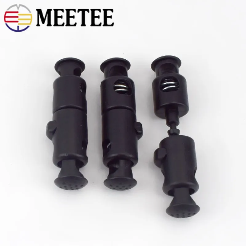 6 мм пружинный пластиковый шнур с фиксатором 2 отверстия тумблер веревка замок