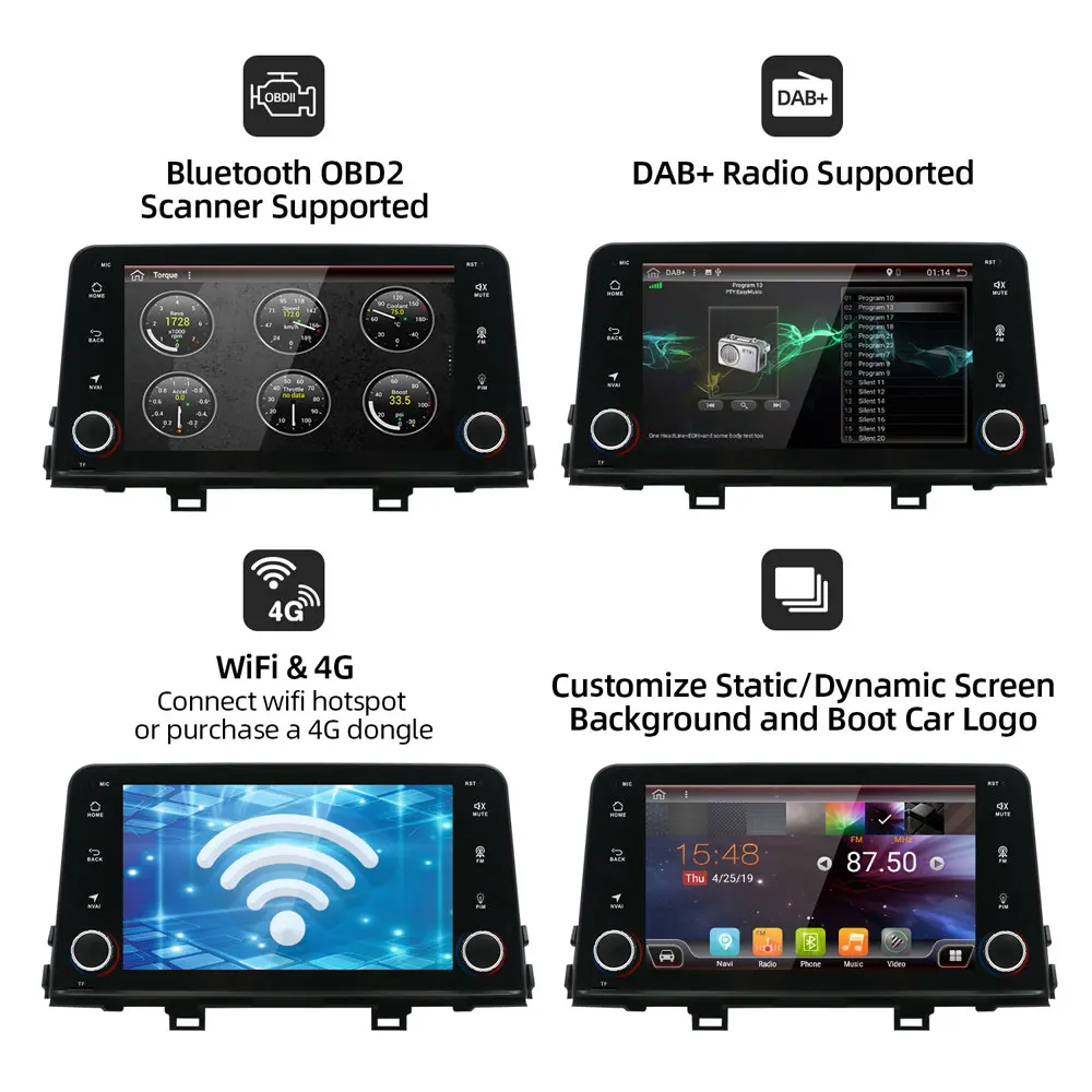 Bosion Android 9,0 Octa Core автомобильный DVD подгонка GPS KIA Picanto Morning Автомобильный плеер навигация GPS радио