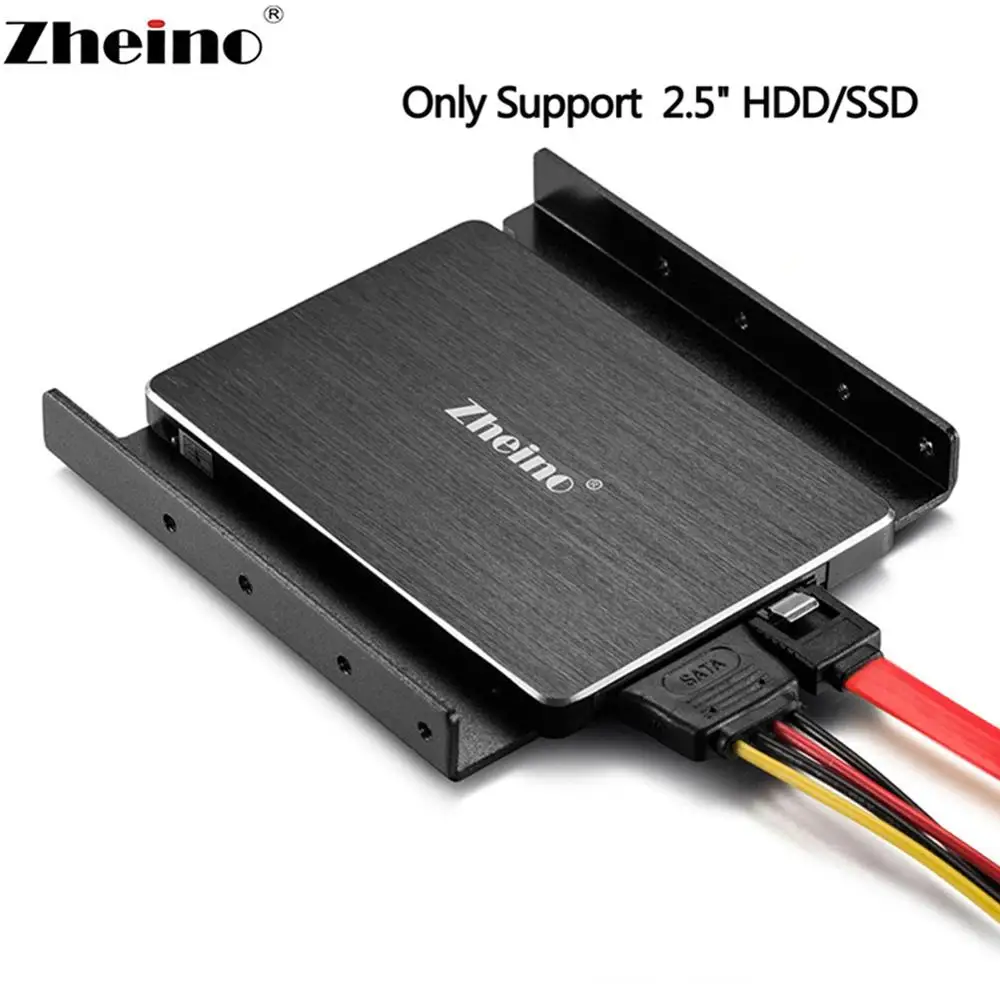 Монтажная рама Zheino из алюминиевого сплава подходит для 2 5 дюймовых 3 HDD SSD