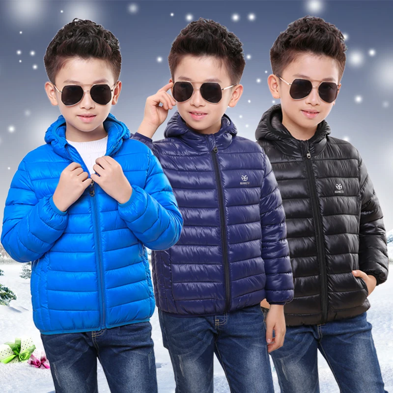 Детские зимние пальто толстые хлопковые теплые куртки Светильник для мальчиков
