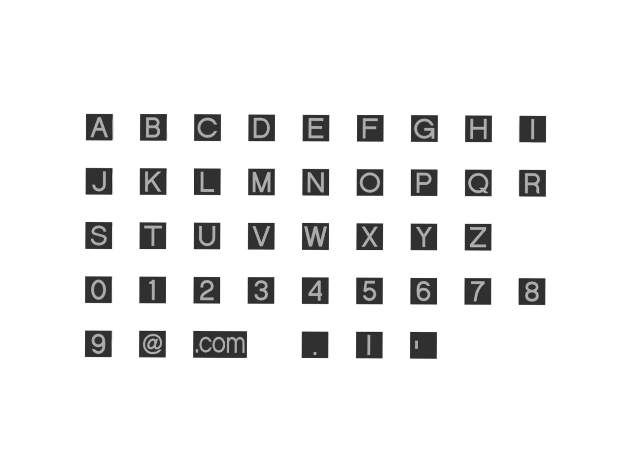 Конструктор детский алфавит и цифры 3070 41 шт. | Игрушки хобби