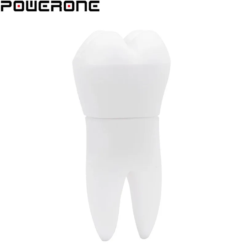 POWERONE Usb 2 0 флеш накопитель с белыми зубами 4 ГБ 8 16 32 64 ГБ|USB флэш-накопители| |