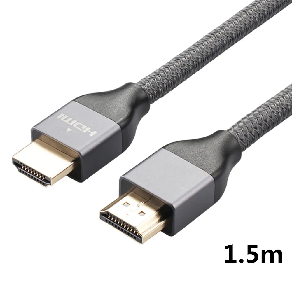 1.5m Высокая скорость 8K HDMI 2,1 кабель медный 30AWG 4K@ 120HZ HDMI 2,1@ 60 HZ UHD HDR 48 Гбит/с кабель HDMI конвертер для PS4 HDTVs проекторы - Цвет: 1.5m