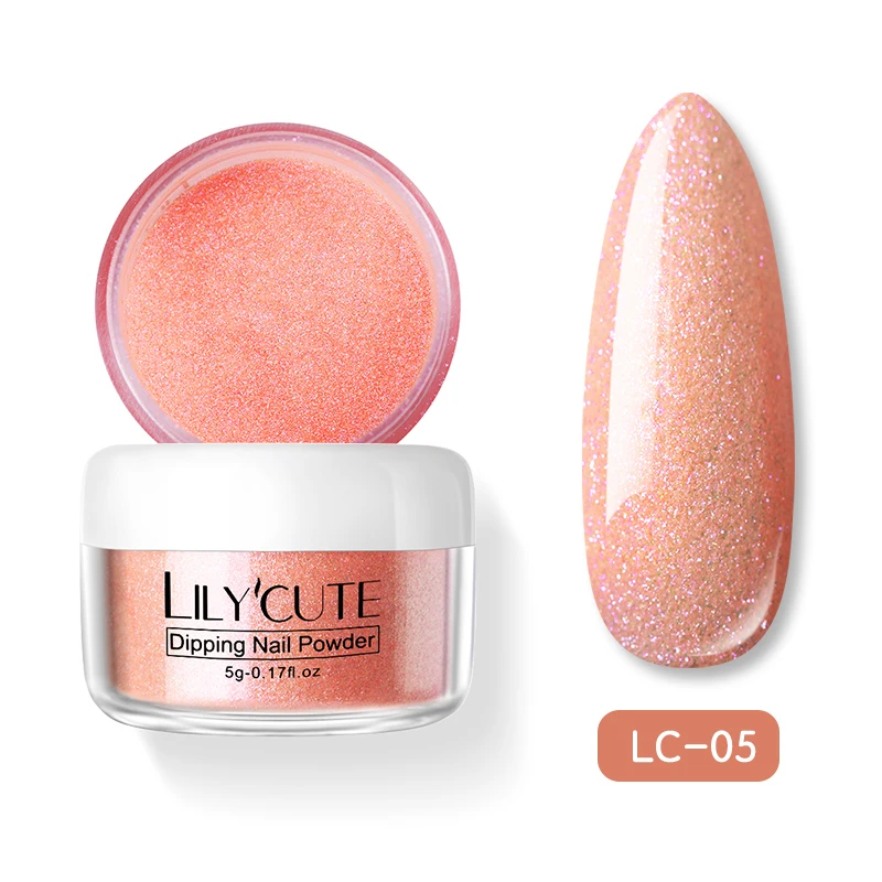 5 LILYCUTE 5 г/кор. Блестящий лак для ногтей цветной жемчужный блеск погружающий порошок для ногтей французская система для нанесения ногтей натуральный сухой порошок для ногтей - Цвет: 5