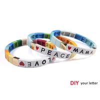 diy alphabet miyaki armband vsco girl bracelets miuiki couple bracelet for lover maya best friend bracelet summer jewelry 2020