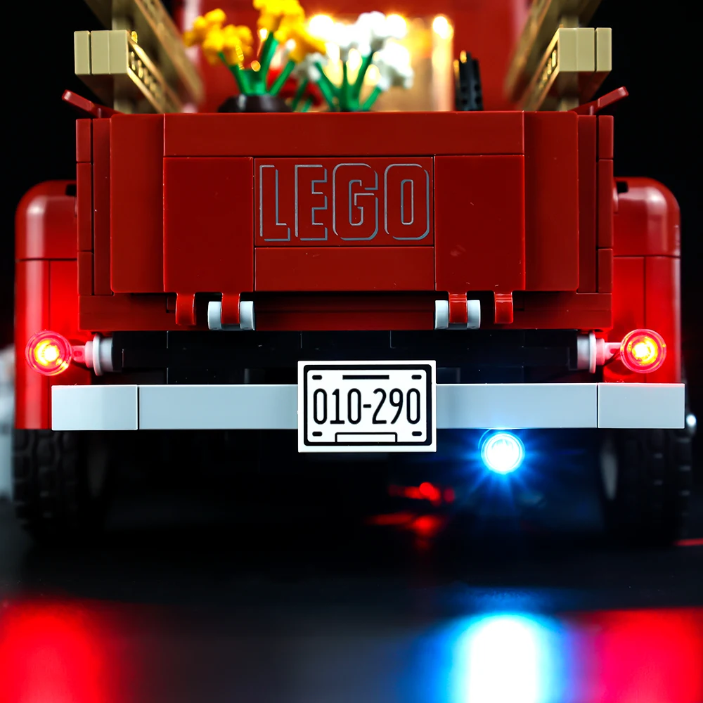 Конструктор со светодиодсветильник кой (классическая версия) пикап для LEGO Creator
