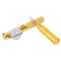 full metal fishing hook knotting tool tie hook loop making device hooks decoupling remover carp fishing accessory brand new