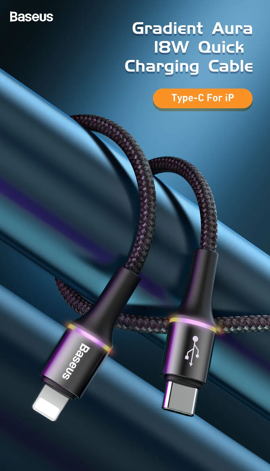 Baseus 18 Вт PD кабель для быстрой зарядки для iPhone 11 Pro Max Xs Xr usb type C для Lightning Кабель для iPhone X 8 7 Plus зарядное устройство