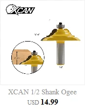 XCAN 1 шт. Концевая фреза 8 мм хвостовик угловой rouding для вырезания гребней и пазов 16/19/22/25 мм круглые фрезы дерева Обрезной нож радиус древесины фрезы