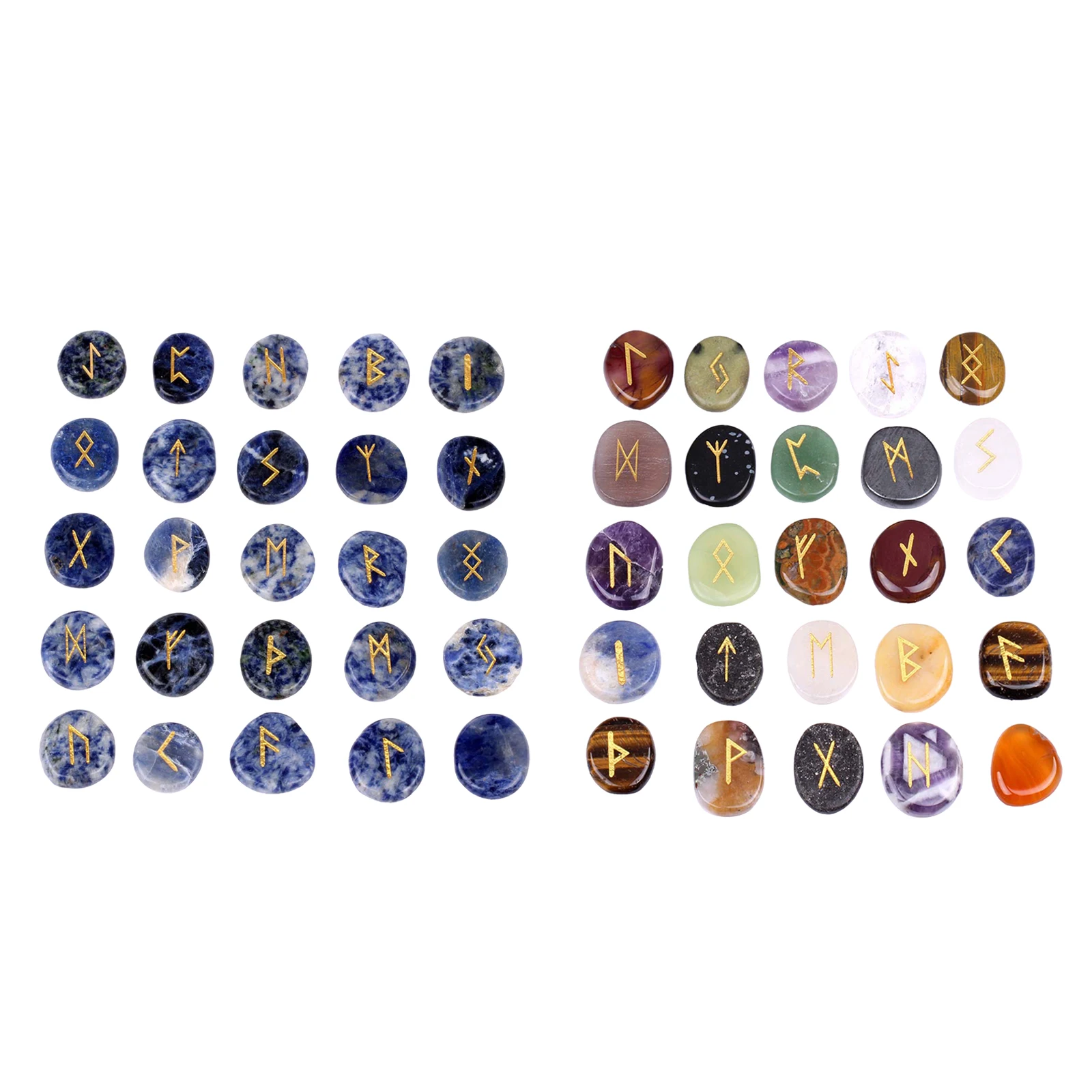 

Viking Runes Crystal Runes Viking Runes Stones Set Elder Futhark Alphabet Nordic Symbol Gemstone Runes Beads for Jewelry Making