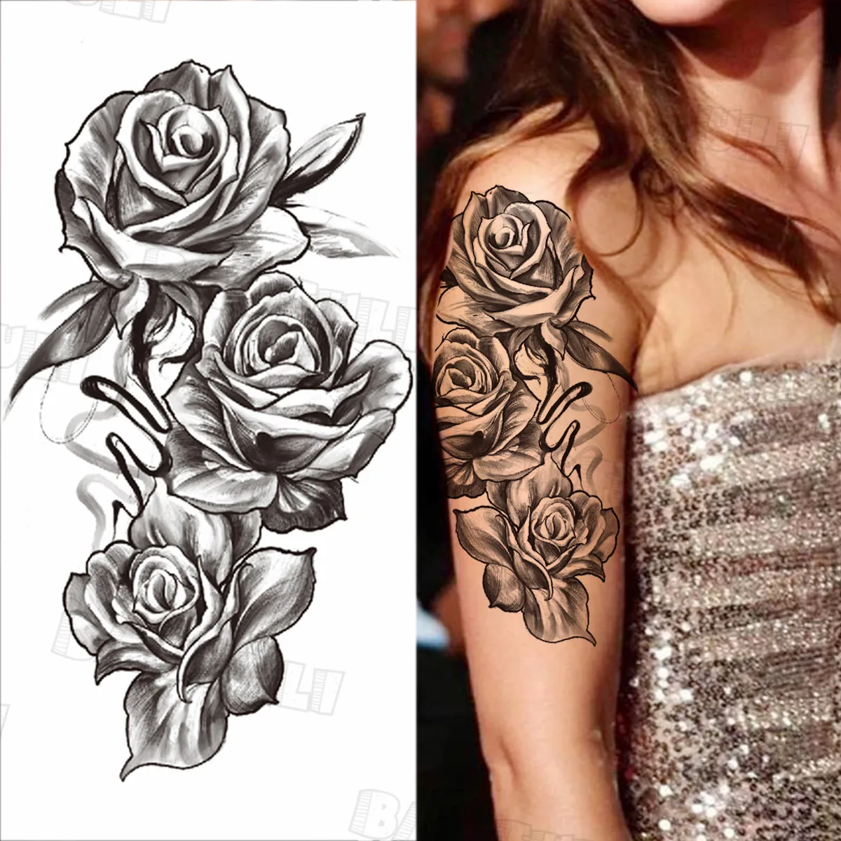 Компасы племенные геометрические Временные татуировки для глаз мужчин женщин