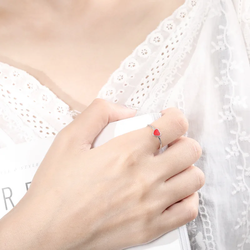 Женское кольцо с открытым пальцем Trustdavis романтическое из стерлингового серебра