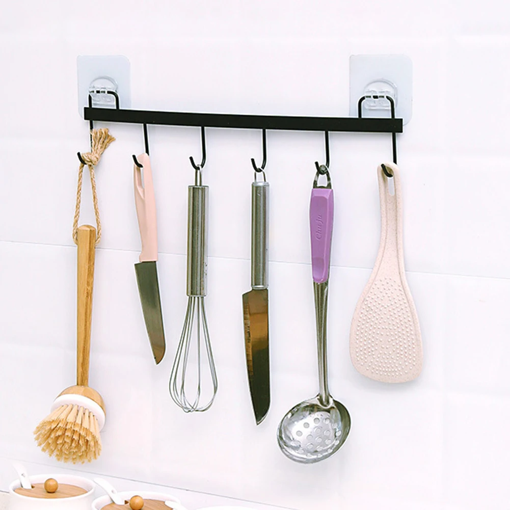 6 крючков для кухни домашнего шкафа крючки хранения Шкаф Дверь в спальню сумки