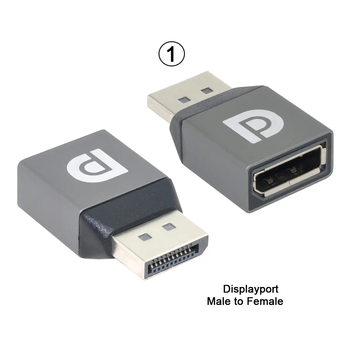 

2pcs/set DisplayPort 1.2 4K 60hz to DP Extension Adapter Male Female Ultra-HD UHD for Video PC Laptop TV