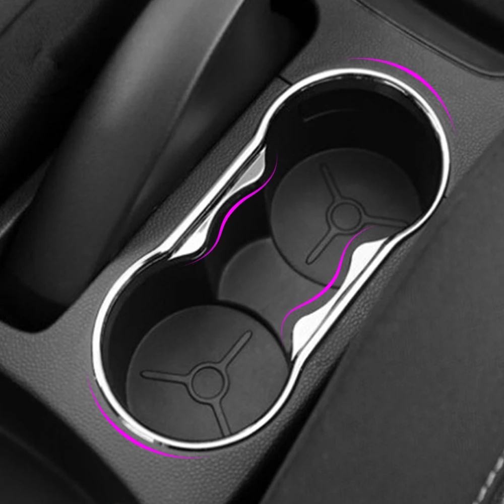 Xburstcar автомобильные декоративные наклейки на стаканы для воды ABS хромированные аксессуары для Ford Focus 2 MK2 2009-2011 Fiesta 2009