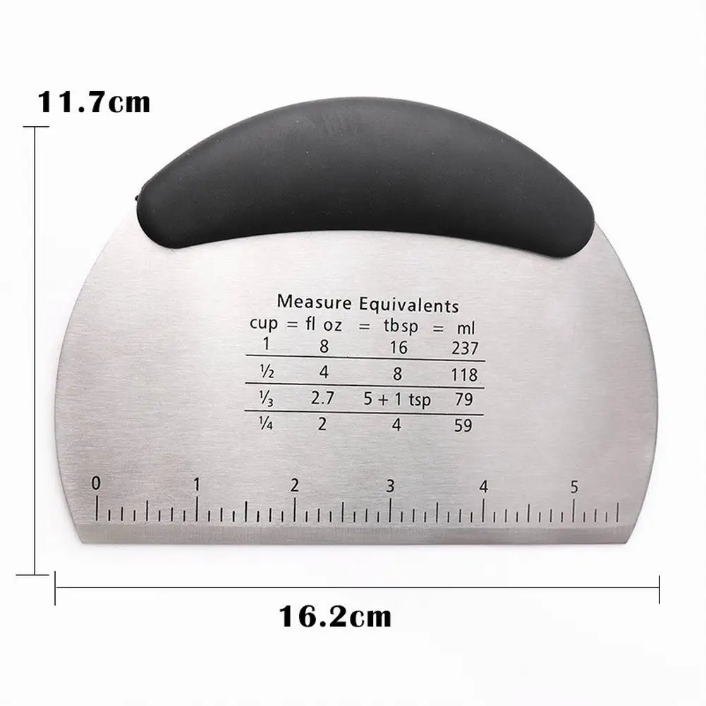 

Stainless Steel Pastry Spatulas Cutter With Scale Pizza Dough Scraper Fondant Cake Decoration Tools Baking Kitchen Accessories