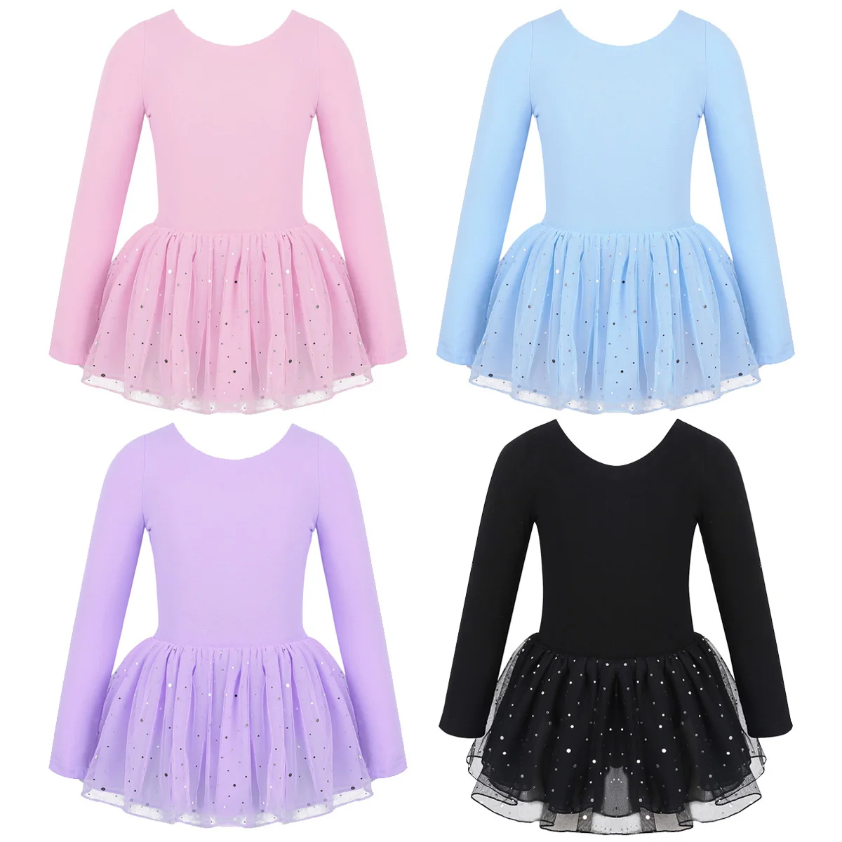 

2021 Girls Professional Tutu Ballet Exercise Dress Shiny Ballet Dancewear Kids Teen Gymnastics Leotard Ballerina Costumes