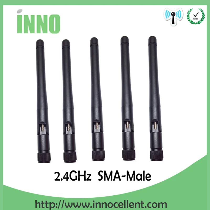 20 шт. оптовая продажа 2 4 GHz антенна WIFI 3dbi SMA штекер Антенна ghz антенны wi fi Белый для