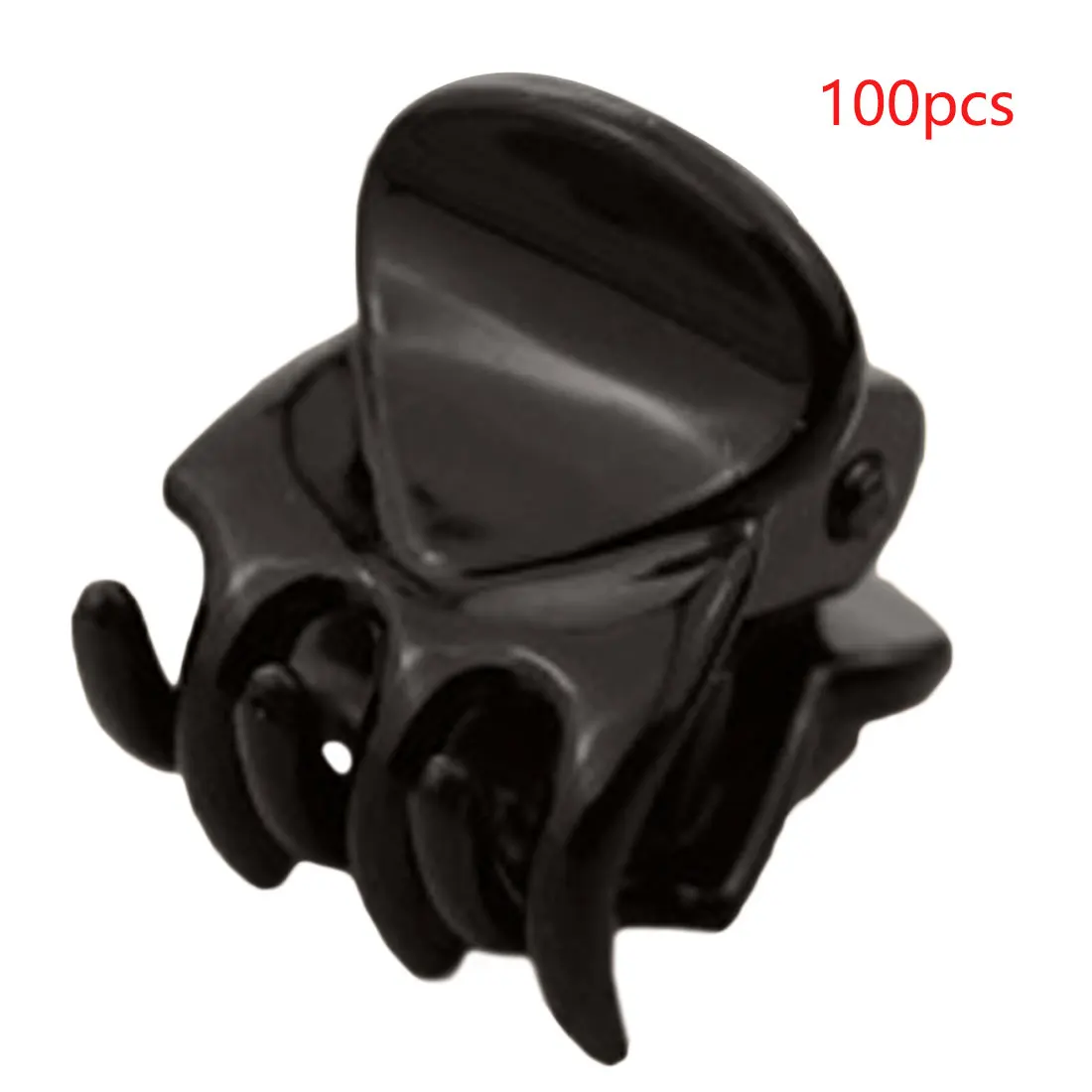 

Black Pplastic Clip 1cm Mini Cute Hair Clip Korean Version Strange Hand Clip Small Claw Hair Accessories 100PCS