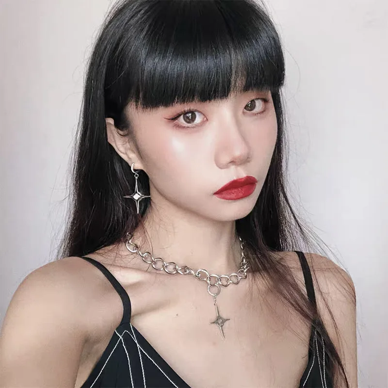 

Ожерелье с подвеской в виде креста в стиле хип-хоп