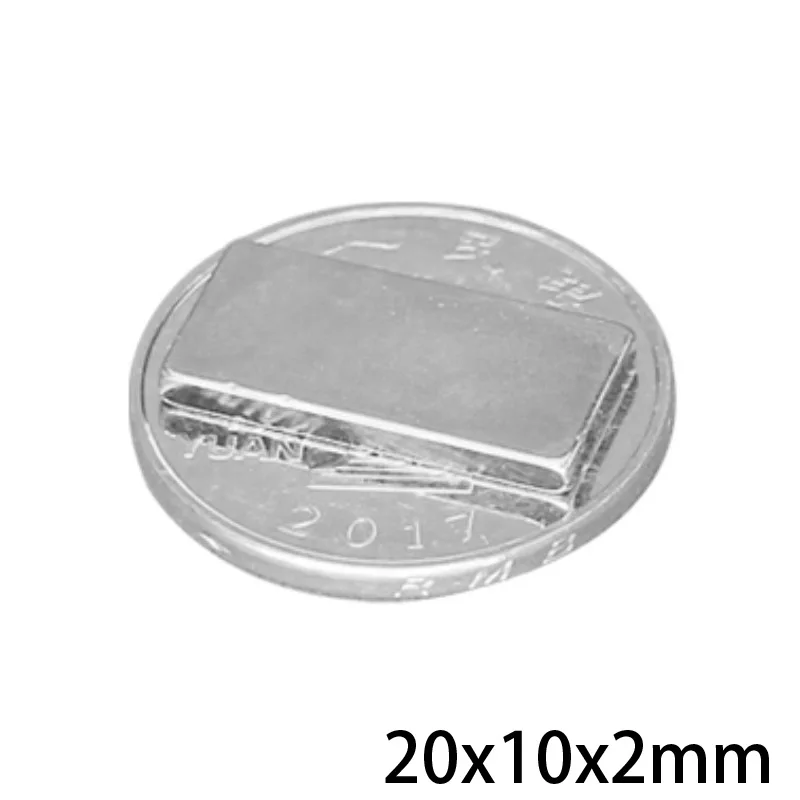 10 ~ 100 шт 20x10x2 мм редкоземельный магнит 20 x прямоугольные магниты постоянный