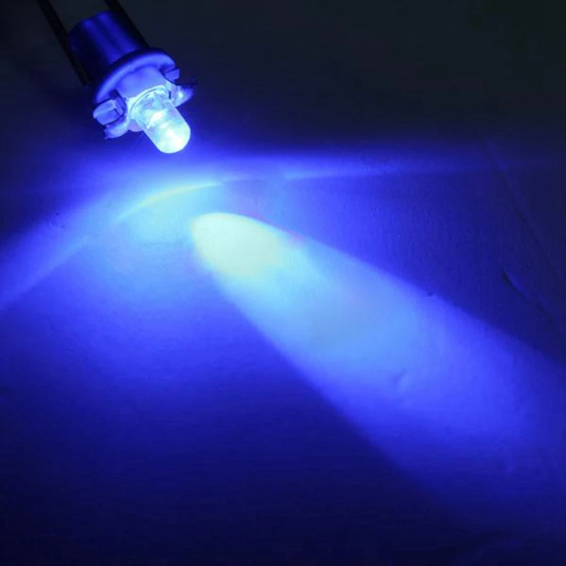 

10Pcs Car Dash Instrument Base Light Lamp T5 B8.5D LED Instrument Light Car Wedge Dashboard Bulb DC12V Lamp