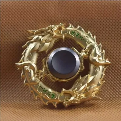 Металлический фиджет Спиннер Dragon из цинкового сплава вращающийся ручной EDC для