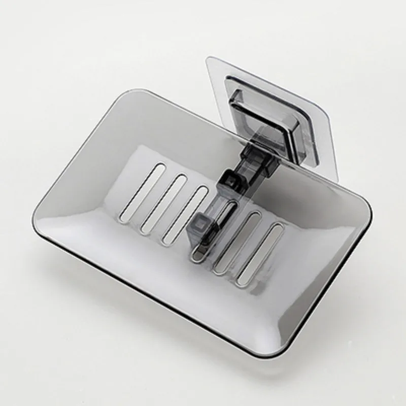 

Single Layers Soap Box simple style Soap Box Stand Cup Soap Rack Bathroom Soap Dish Suction Holder Storage Basket Kitchen Tools