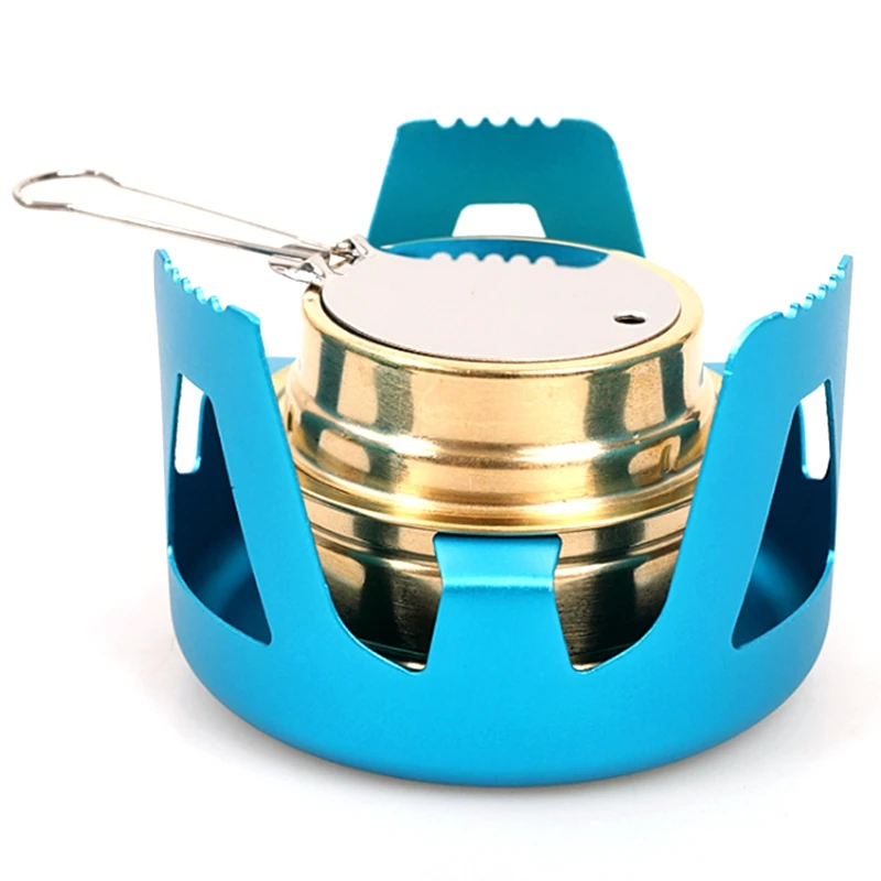 Сверхмощная спиртовая горелка с крышкой из алюминиевого сплава для кемпинга