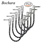 5 шт.упаковка, аудиокабель с тканевой оплеткой, 90 градусов, 14 дюйма, 6,5-6,5 мм