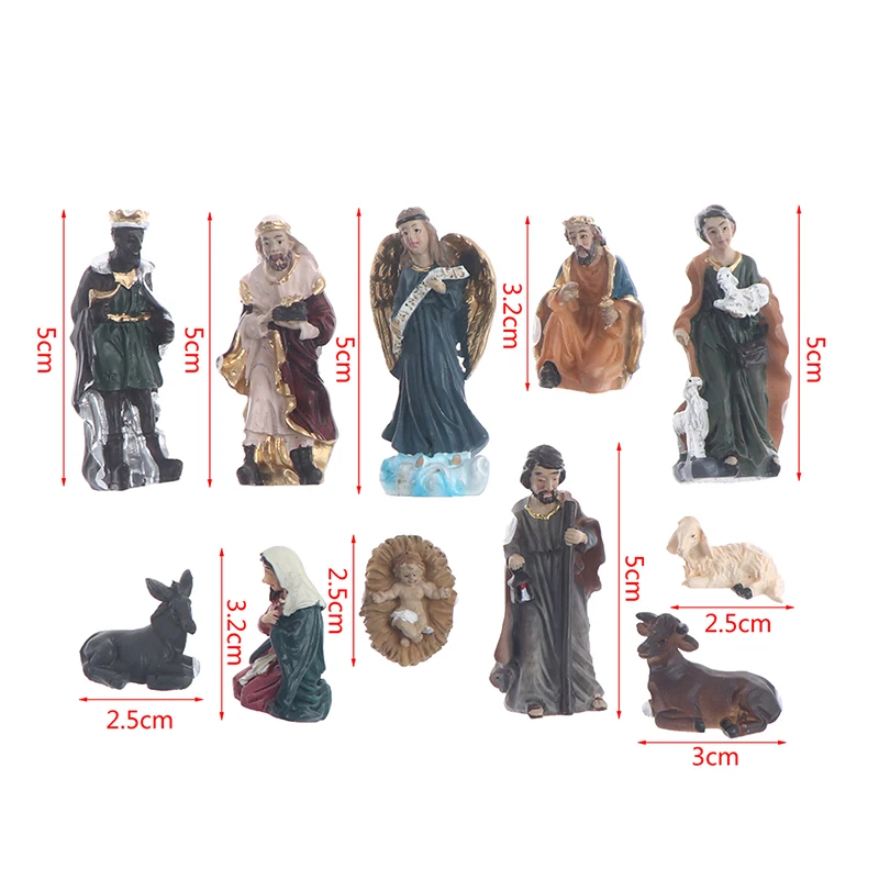5cmH 11Pcs/set Born In Bethlehem Nativity Set - Sets For Indoor Home Decor Car Interior | Автомобили и мотоциклы