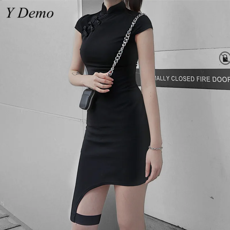 Женское винтажное платье-Ципао с коротким рукавом и поясом | Женская одежда