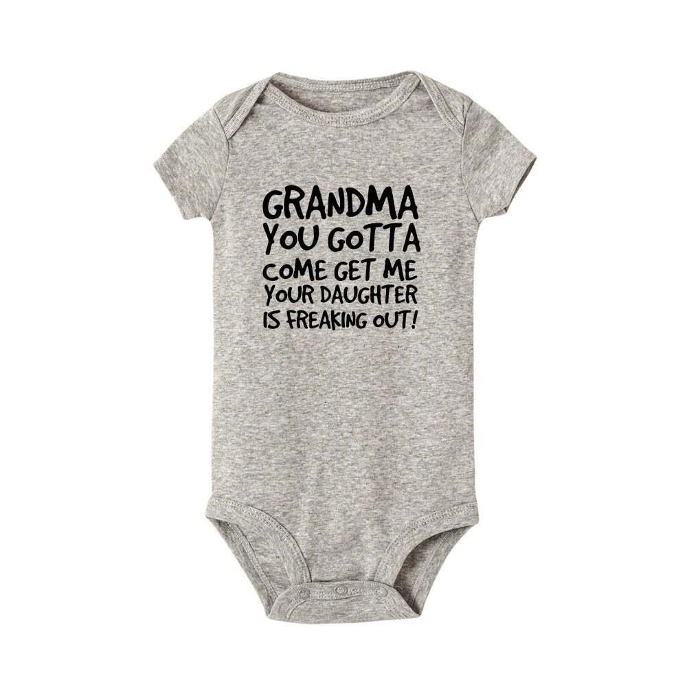 Комбинезон с короткими рукавами и надписью для новорожденных мальчиков